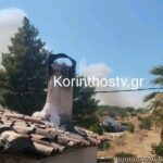 Πυρκαγιά σε αγροτοδασική έκταση στην περιοχή Αρχαία Νεμέα Κορινθίας