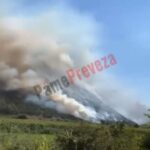 Πυρκαγιά σε δασική έκταση στην περιοχή Αηδόνι Πρέβεζας