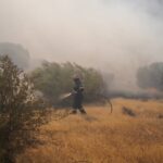 Πυρκαγιά σε αγροτοδασική έκταση στην περιοχή Πευκόφυτο Ωρωπού Αττικής