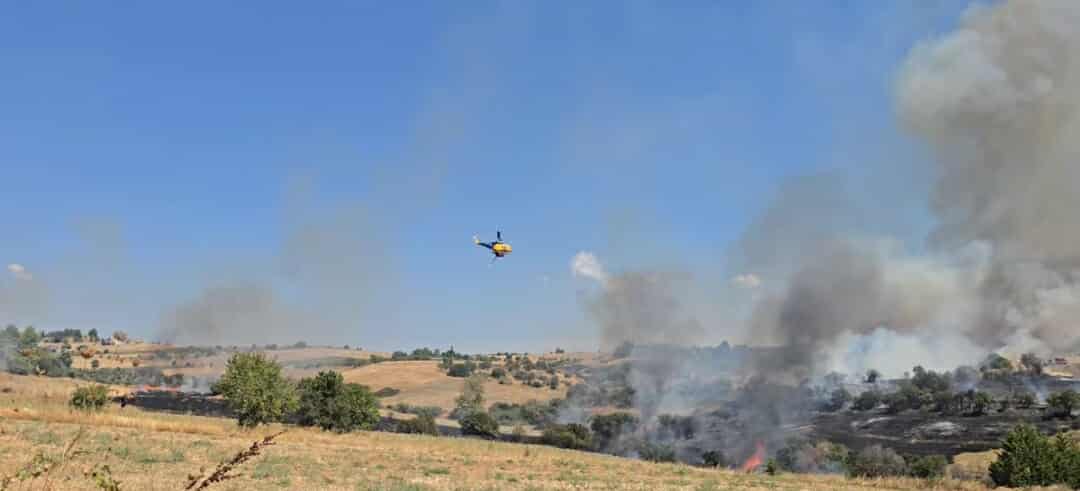 Πυρκαγιά σε χαμηλή βλάστηση στην περιοχή Πλαγιάρι Θεσσαλονίκης
