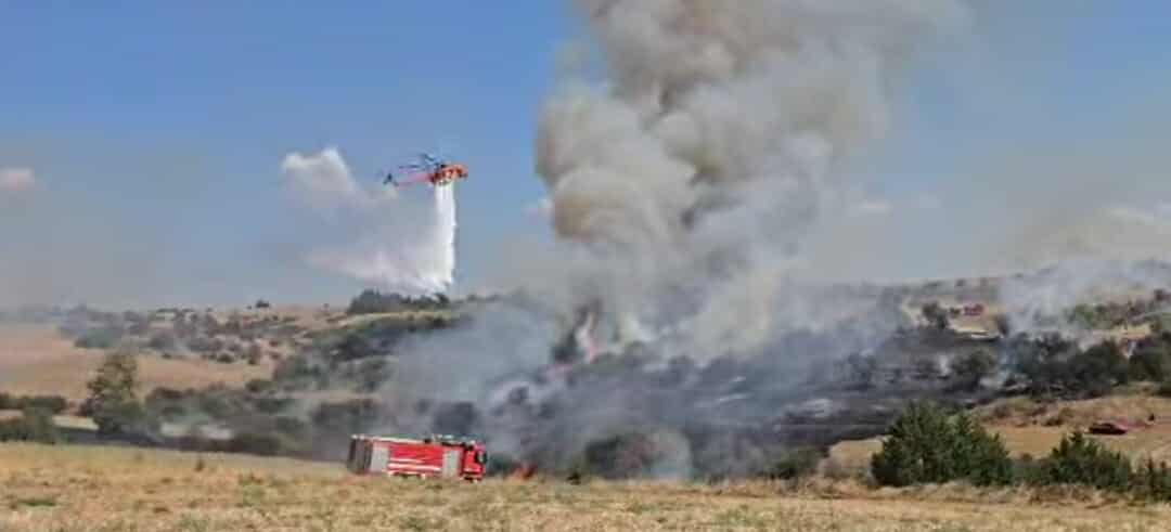 Πυρκαγιά σε χαμηλή βλάστηση στην περιοχή Πλαγιάρι Θεσσαλονίκης