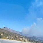 Πυρκαγιά σε χαμηλή βλάστηση στην περιοχή Αντιάς Καρύστου Ευβοίας