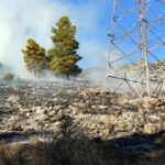 Πυρκαγιά σε δασική έκταση στον Άγιο Ονούφριο Μαγνησίας