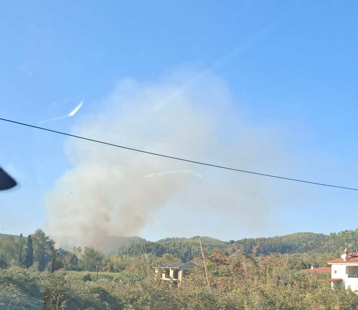 Πυρκαγιά σε αγροτοδασική έκταση στην περιοχή Λαγόμανδρα Χαλκιδικής