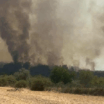 Πυρκαγιά σε αγροτοδασική έκταση στην Βρίσα Λέσβου
