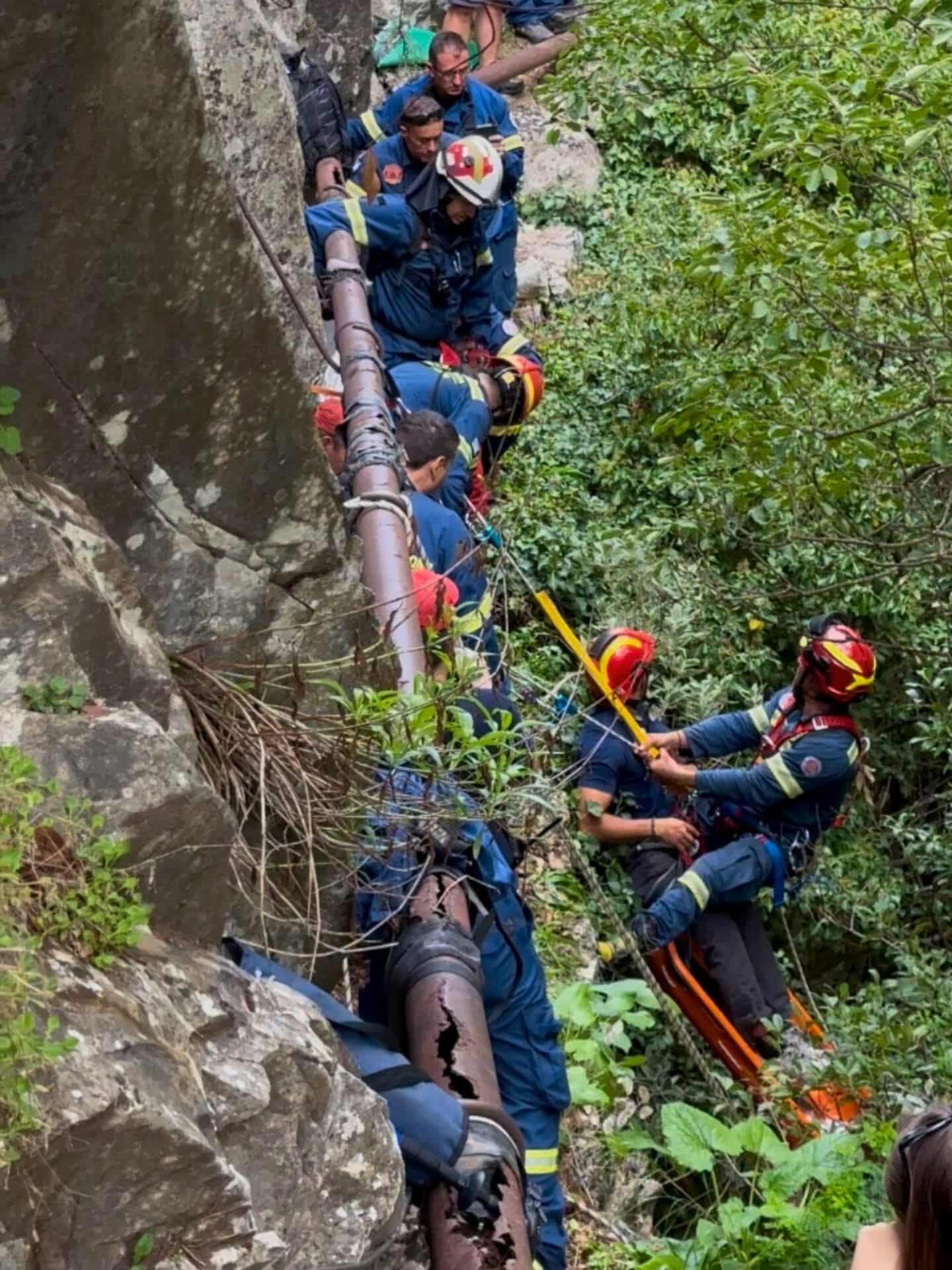 Σε εξέλιξη επιχείρηση διάσωσης πεζοπόρου στο φαράγγι των Μύλων στη Λακωνία