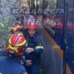 Ακινητοποιήθηκε ο Οδοντωτός κοντά στα Νιάματα Καλαβρύτων – Επιχείρηση της 6ης ΕΜΑΚ για 101 επιβάτες