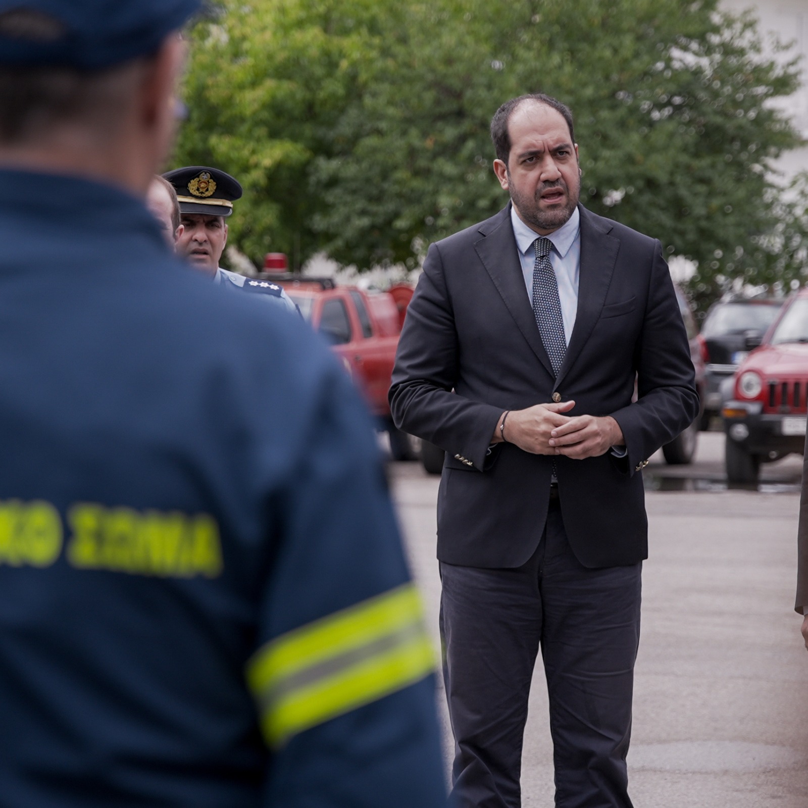 Επίσκεψη του Υπουργού Κλιματικής Κρίσης και Πολιτικής Προστασίας στη Βοιωτία – Ευχαριστίες στα στελέχη της Πυροσβεστικής