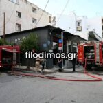 Πυρκαγιά σε χώρο συνάθροισης κοινού (καφετέρια) στο Αίγιο