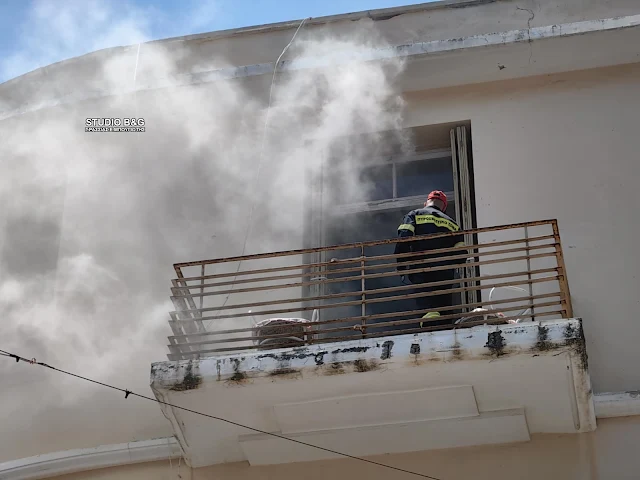 Πυρκαγιά σε διπλοκατοικία στην Ερμιονίδα Αργολίδας