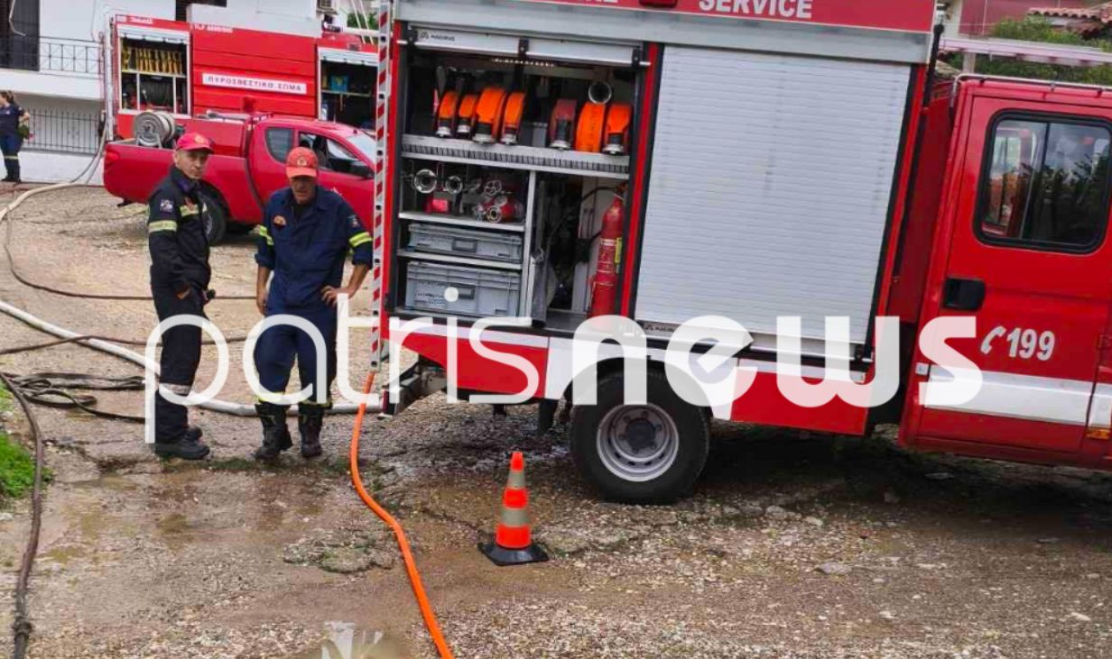 Πυρκαγιά σε διώροφη κατοικία στο Λαμπέτι Πύργου