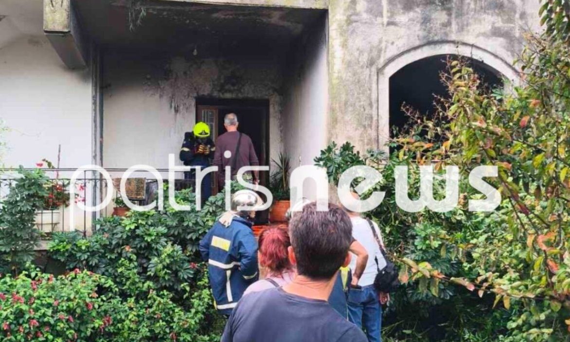 Πυρκαγιά σε διώροφη κατοικία στο Λαμπέτι Πύργου