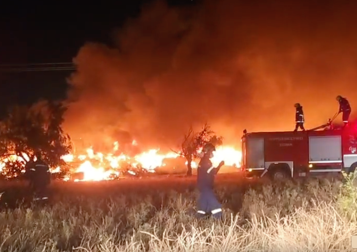 Πυρκαγιά σε υπαίθριο χώρο πίσω από το νεκροταφείο στον Ασπρόπυργο Πυρκαγιά σε υπαίθριο χώρο πίσω από το νεκροταφείο στον Ασπρόπυργο