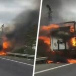 Πυρκαγιά σε φορτηγό στο 365ο χιλιόμετρο της Ε.Ο Αθηνών – Θεσσαλονίκης στο ρεύμα προς Αθήνα