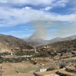 Πυρκαγιά σε χαμηλή βλάστηση στις Μέλανες Νάξου