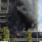 Πυρκαγιά σε κατάστημα εστίασης επί της Λεωφόρου Νίκης, στο κέντρο της Θεσσαλονίκης