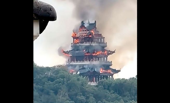 Πυρκαγιά κατέστρεψε ιστορικό ναό 1.500 ετών στην Κίνα