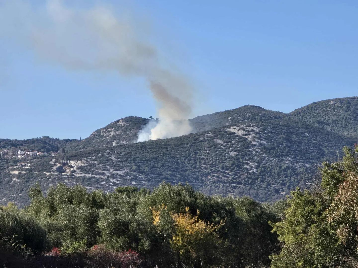 Πυρκαγιά σε δασική έκταση στην περιοχή Κουμαραδαίοι στην Σάμο Πυρκαγιά σε δασική έκταση στην περιοχή Κουμαραδαίοι στην Σάμο