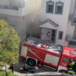 Πυρκαγιά σε κατοικία επί της οδού Αλαμάνας στην πόλη της Καβάλας