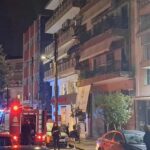 Πυρκαγιά σε διαμέρισμα πολυκατοικίας επί της οδού Πέραν στους Αμπελόκηπους Θεσσαλονίκης