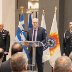 Τελετή αποχώρησης του Υφυπουργού Κλιματικής Κρίσης και Πολιτικής Προστασίας Ευάγγελου Τουρνά