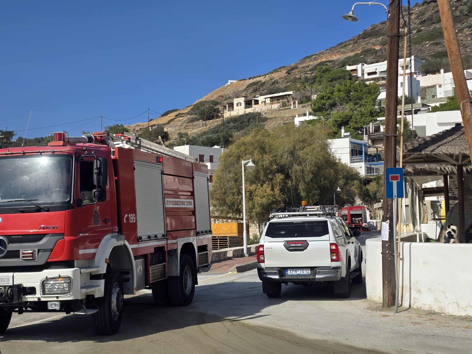 Πυρκαγιά σε κατοικία στον οικισμό του Κινίου Σύρου