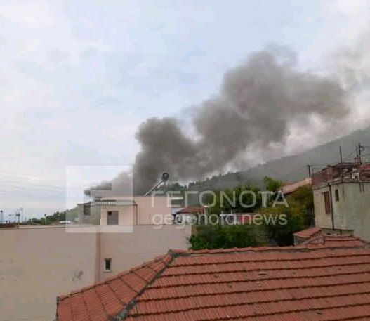 Πυρκαγιά σε μονοκατοικία στην περιοχή του Αγίου Ονούφριου στον Βόλο