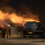 Πυρκαγιά σε αύλειο χώρο εταιρείας ανακυκλώσιμων υλικών στα Διαβατά Θεσσαλονίκης