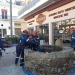 Άσκηση τεχνικής διάσωσης με σχοινιά από την Πυροσβεστική Υπηρεσία Καλαμάτας