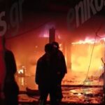 Πυρκαγιά σε συνεργείο αυτοκινήτων στη Νέα Λάμψακο Ευβοίας