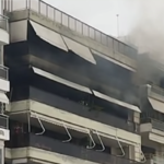 Πυρκαγιά σε μπαλκόνι διαμερίσματος πολυκατοικίας στην παραλία του Βόλου