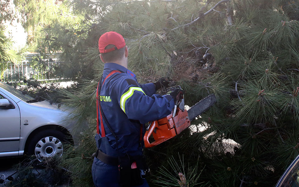 Θυελλώδεις άνεμοι στην Κεντρική Μακεδονία: 600 κλήσεις δέχθηκε η Πυροσβεστική σε μία ημέρα