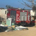 Πυρκαγιά σε εργοτάξιο ξενοδοχείου στην Ανάληψη Χερσονήσου στο Ηράκλειο Κρήτης