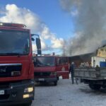 Πυρκαγιά σε αποθήκη στην περιοχή του Πλατανιά Χανίων