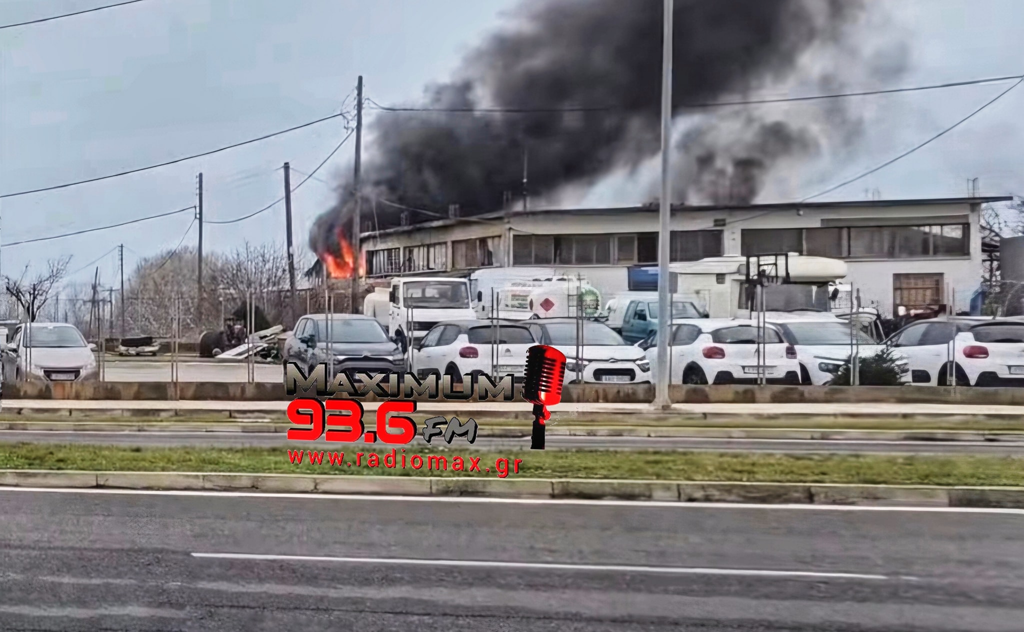 Πυρκαγιά σε επιχείρηση φανοποιίας στην Εθνική Οδό Αλεξανδρούπολης – Κήπων