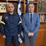 Συνάντηση Δημάρχου Ζακύνθου με τον νέο Διοικητή της Πυροσβεστικής Υπηρεσίας Ζακύνθου Πύραρχο Κωνσταντίνο Αλεξόπουλο