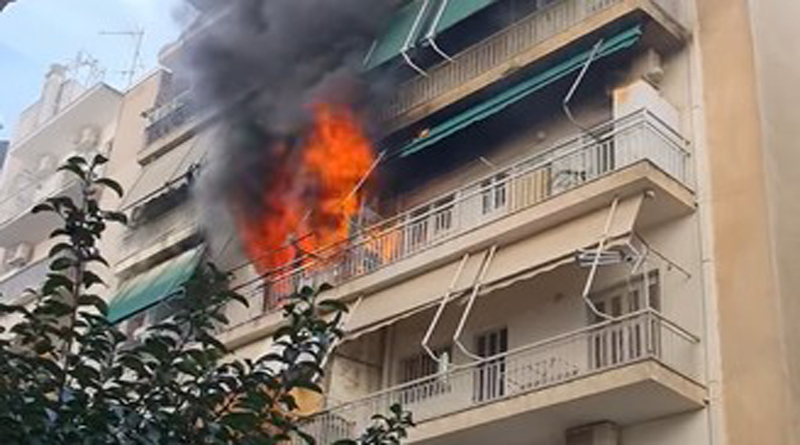 Πυρκαγιά σε διαμέρισμα πολυκατοικίας στη Νέα Σμύρνη