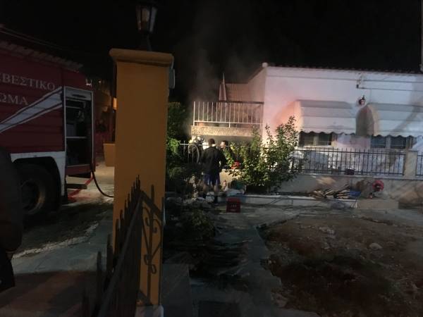 Πυρκαγιά σε διώροφη κατοικία σε περιοχή του Δήμου Δράμας