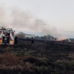 Πυρκαγιά σε ξερά χόρτα στο Περιβολάκι στην Θεσσαλονίκη