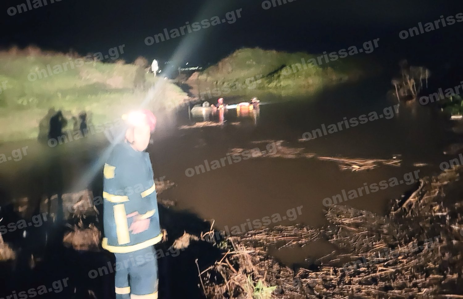 Εκτροπή οχήματος σε αρδευτικό κανάλι στο Κιλελέρ Λάρισας – Μεταφέρθηκαν σε ασφαλές σημείο δύο άνδρες