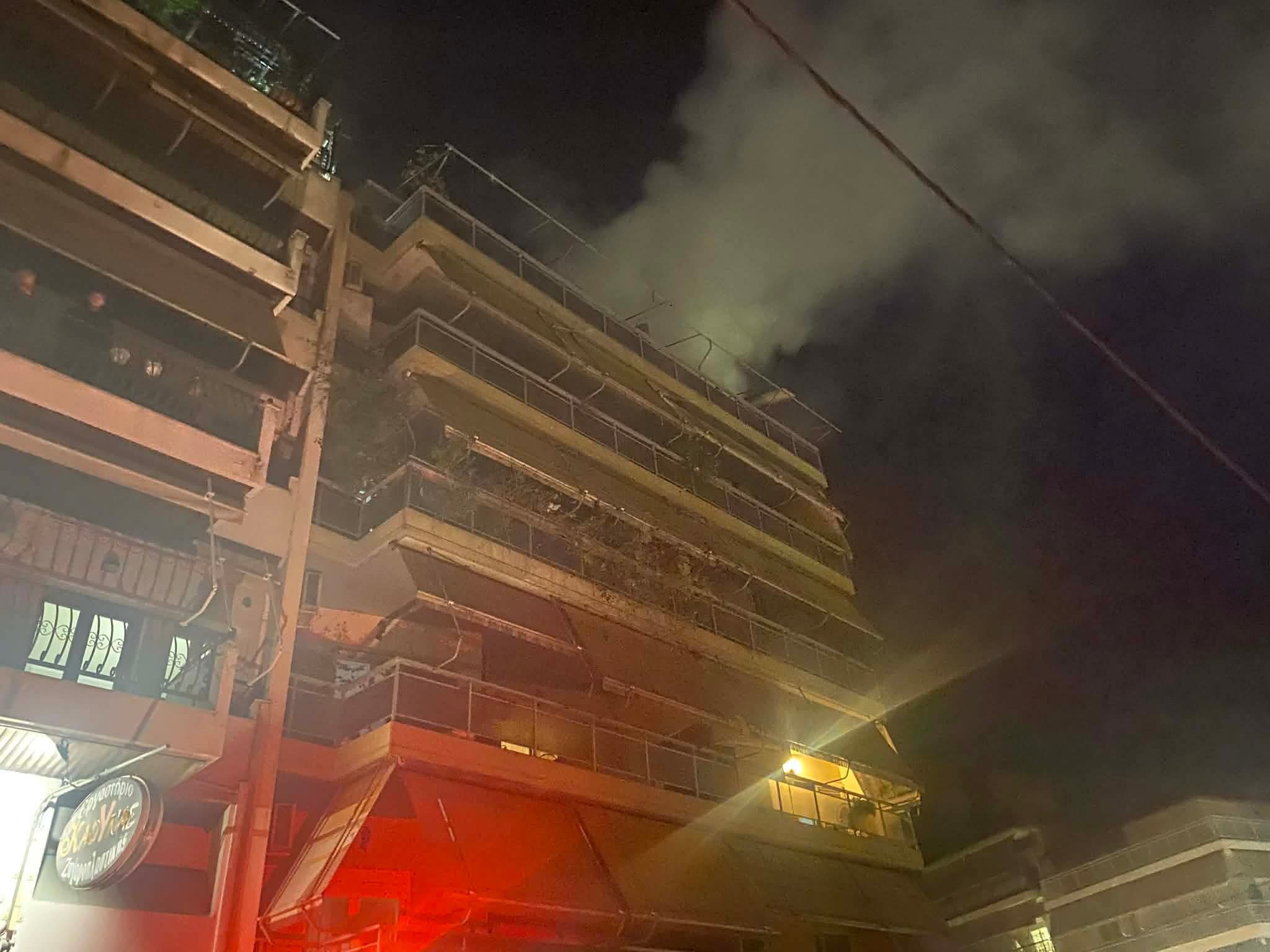 Πυρκαγιά σε διαμέρισμα πολυκατοικίας στη Λάρισα