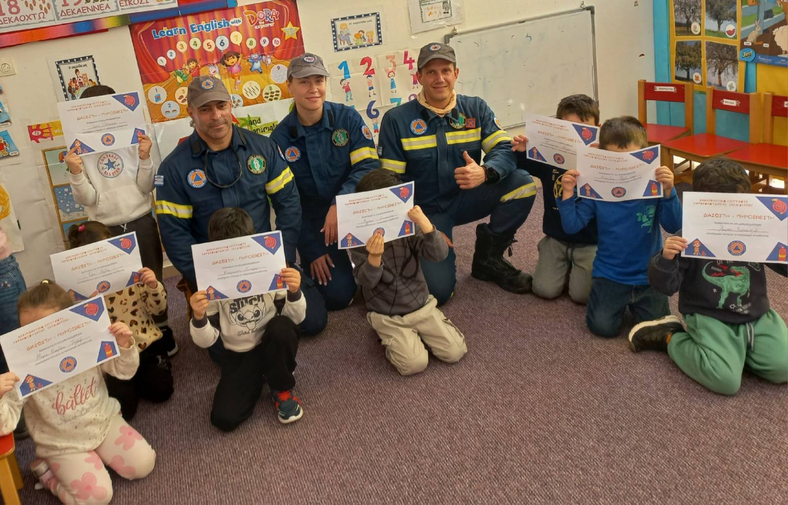 Δράση ενημέρωσης και πρόληψης από την Πολιτική Προστασία του Δήμου Σπάρτης στο 7ο Νηπιαγωγείο