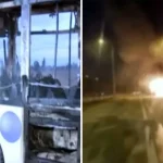 Πυρκαγιά σε λεωφορείο στον κόμβο της Σίνδου στη Θεσσαλονίκη