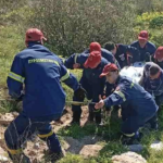 Επιχείρηση απεγκλωβισμού τραυματία στο Γαλάτσι Αττικής