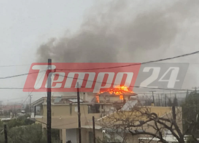 Πυρκαγιά σε τριώροφη κατοικία επί της οδού Αριστοτέλους στην Πάτρα