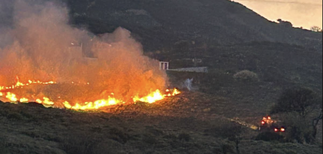Πυρκαγιά σε χαμηλή βλάστηση στην περιοχή Ψαλίδι της Κω
