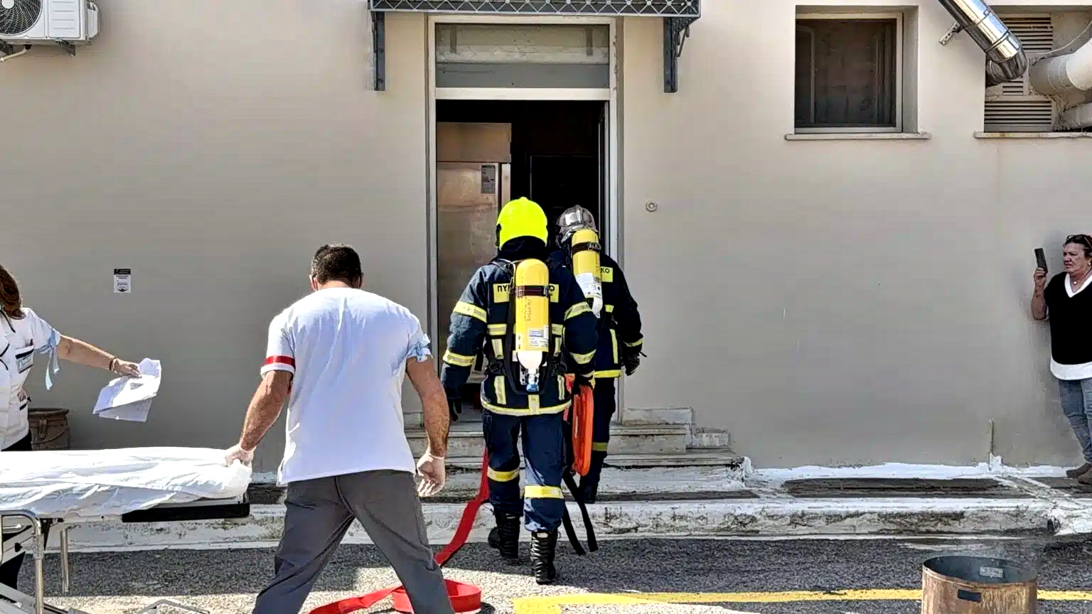 Με επιτυχία ολοκληρώθηκε η συμμετοχή του Π.Κ Κυπαρισσίας στην άσκηση εκκένωσης του Νοσοκομείου της πόλης