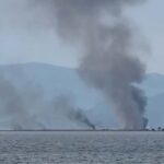 Πυρκαγιά σε καλαμιές κοντά στο αεροδρόμιο «Μέγας Αλέξανδρος» στη Χρυσούπολη Καβάλας