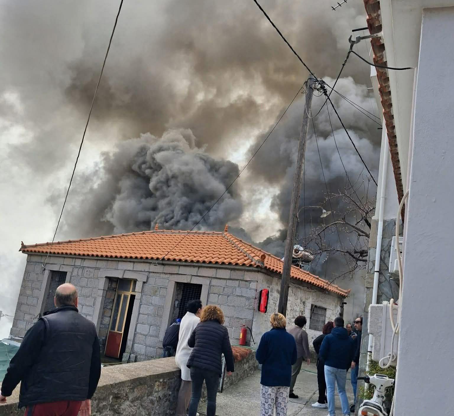 Πυρκαγιά σε κατοικία στη Στύψη Λέσβου