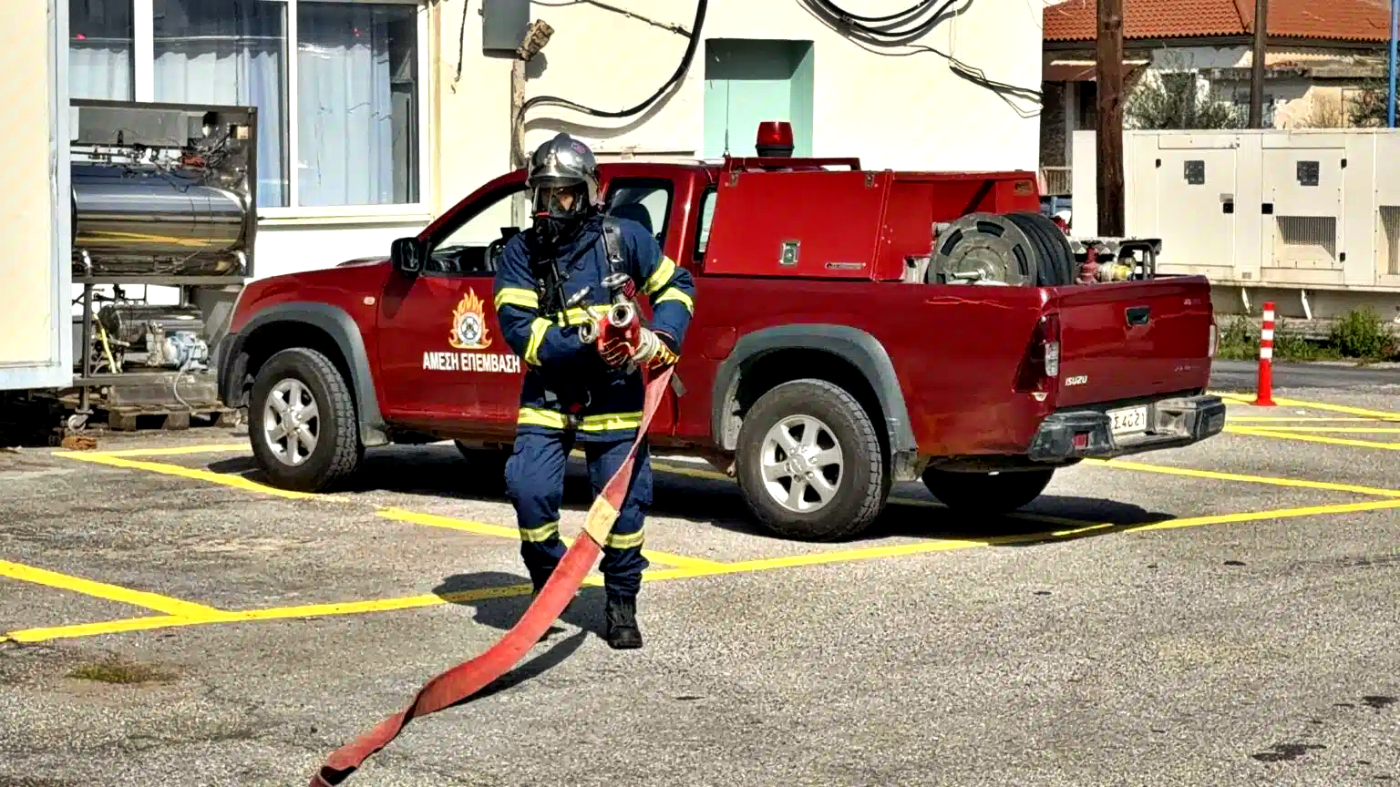 Με επιτυχία ολοκληρώθηκε η συμμετοχή του Π.Κ Κυπαρισσίας στην άσκηση εκκένωσης του Νοσοκομείου της πόλης
